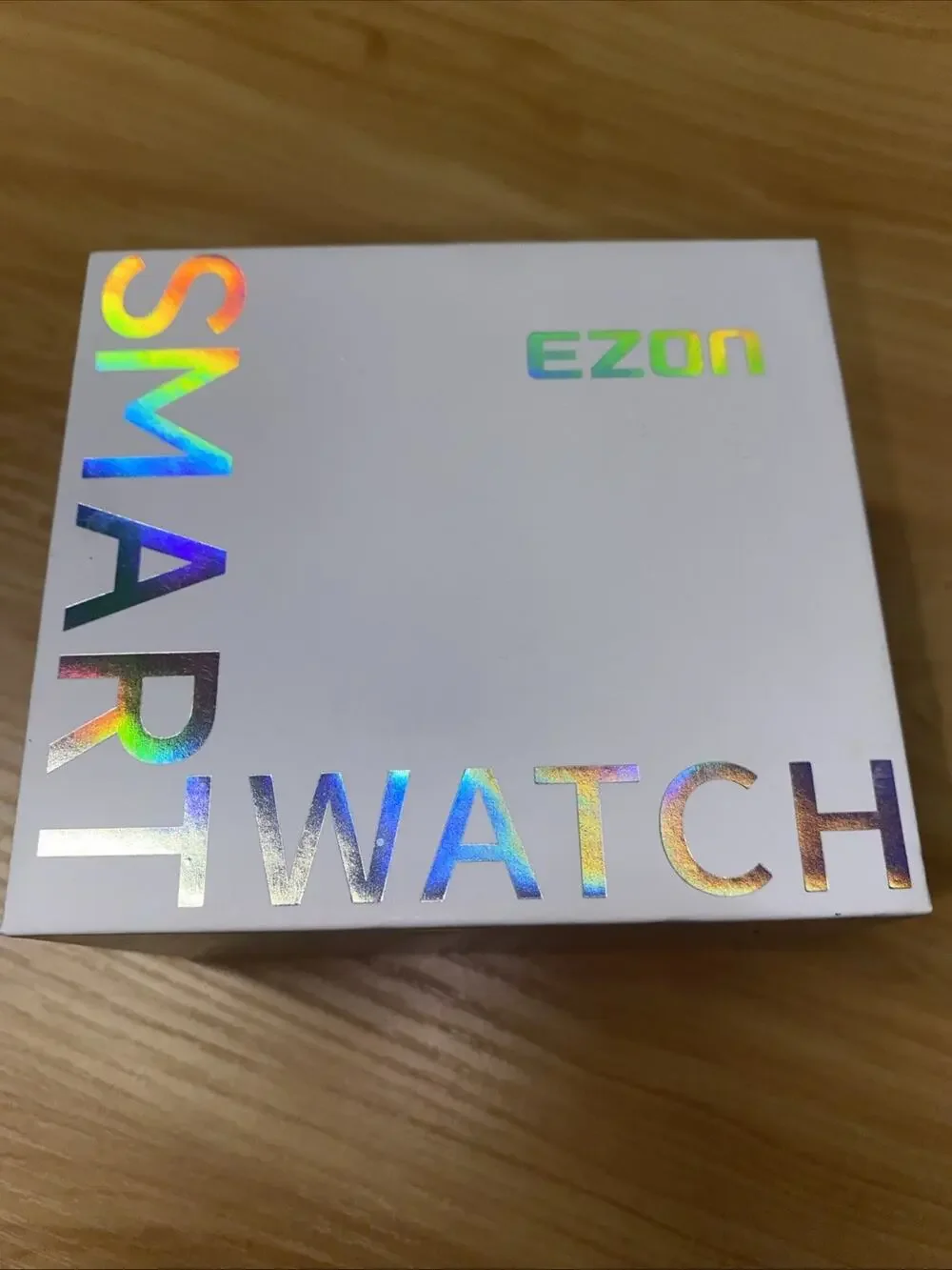 EZON S7 Smart Watch Fitness Tracker Bluetooth Voice Assistant Black Silicone